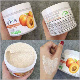 Kem tẩy tế bào chết dạng hũ ST.IVES Fresh Skin Apricot Scrub - Mỹ