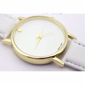 Đồng Hồ thời trang Movado Mặt Thạch Anh Lồi Dây Da