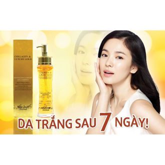 Hình ảnh củaSerum dưỡng trắng tái tạo da Collagen & Luxury GOLD 3W Clinic Hàn Quốc (Tinh chất vàng 24k)