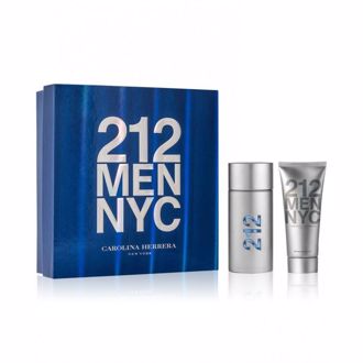 Hình ảnh củaBộ quà tặng nước hoa, gel cạo râu after shave Carolina Herrera 212 Men NYC 100ml