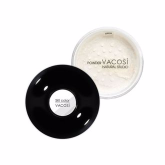 Phấn Phủ Kiềm Dầu Dạng Bột Vacosi Natural Studio 30g (Hộp lớn) + Tặng Kèm Cọ Kabuki