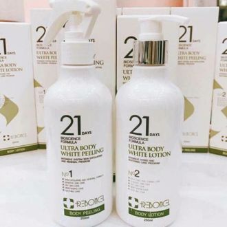 Bộ dưỡng trắng toàn thân 21 days perfect body white lotion Cao Cấp Hàn Quốc