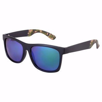 Hình ảnh củaKính mát Shoreline Wayfarer Sunglasses - Black/Blue Mirror(Xách Tay Chính Hãng)