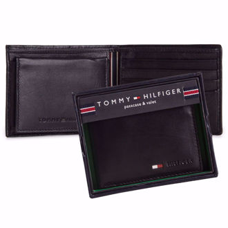 Hình ảnh củaVí da Tommy Hilfiger Stockton Billfold Wallet - Black (Xách tay chính hãng)