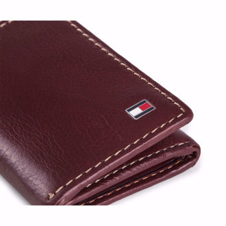 Ví da Tommy Hilfiger Logan Trifold Wallet - Tan(Xách tay chính hãng)