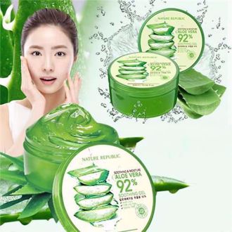 Gel Lô Hội Nature Republic Aloe Vera 92% Soothing 300ml- Hàn Quốc