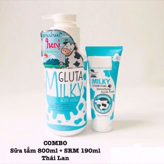 Hình ảnh củaSữa Tắm MILKY GLUTA Collagen+Tặng Kèm Sữa Rửa Mặt Milky Gluta -Chính Hãng Thái - copy