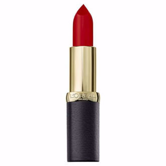 Hình ảnh củaSon Lì  Mịn Môi Cao Cấp L'Oreal Riche Matte Addiction Lipstick 346 Scarlet Silhouette (Xách Tay Chính Hãng)