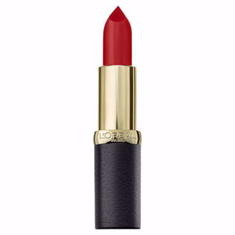 Hình ảnh củaSon Lì  Mịn Môi Cao Cấp L'Oreal Color Riche Matte Addiction Lipstick 344 Retro Red(Xách Tay Chính Hãng)