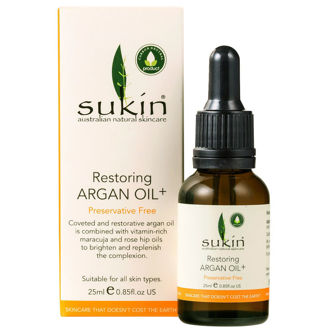 Hình ảnh củaTinh Dầu Sáng Da & Mờ Thâm Sukin Restoring Argan Oil (Xách tay chính hãng)