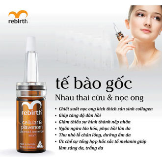 Hình ảnh củaSerum Tế Bào Gốc Rebirth Nhau Thai Cừu & Nọc Ong (Xách Tay Chính Hãng)