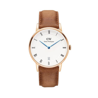 Hình ảnh củaĐỒNG HỒ DW DANIEL WELLINGTON DÂY DA NAM CAO CẤP (MÁY NHẬT)