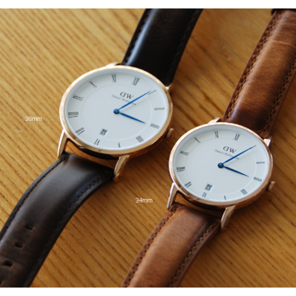 ĐỒNG HỒ DW DANIEL WELLINGTON DÂY DA NAM CAO CẤP (MÁY NHẬT)