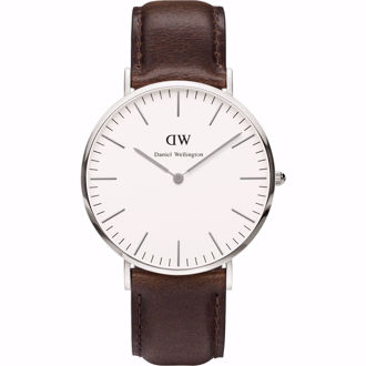 Hình ảnh củaĐỒNG HỒ DW DANIEL WELLINGTON DÂY DA NAM CAO CẤP (MÁY NHẬT)